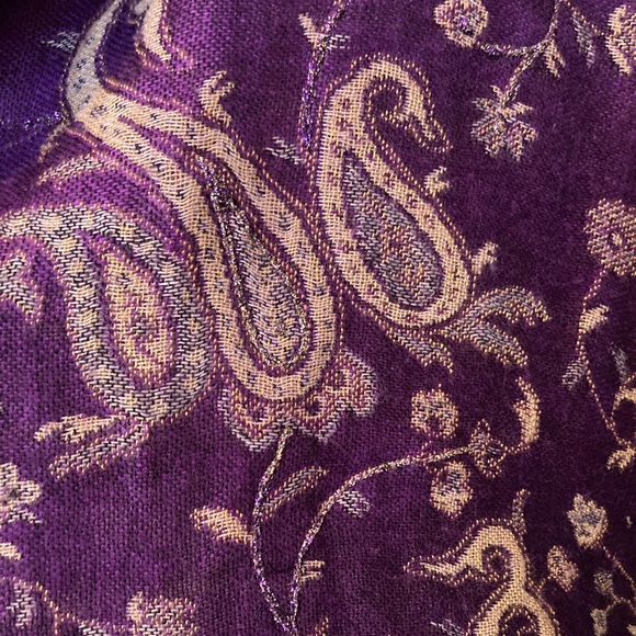 New imported Couture Pashmina Scarf embellished with sparkle. - Picture 2 of 10